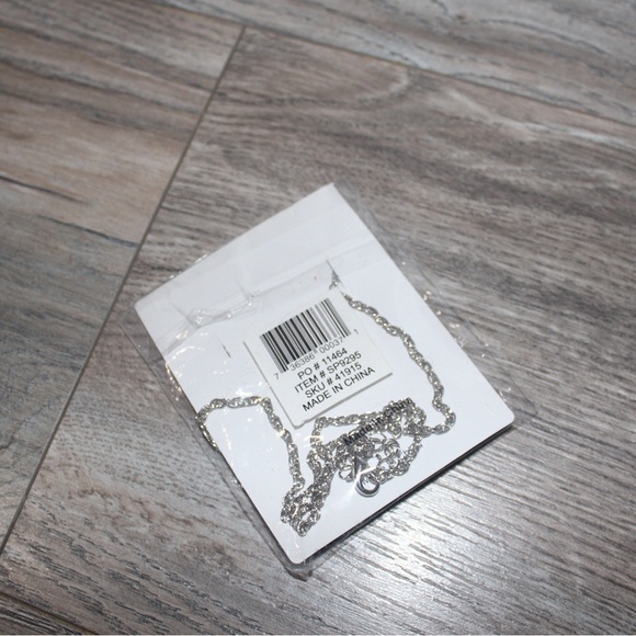 Velvet Silver Necklace with Turquoise Heart Pendant - Picture 5 of 5